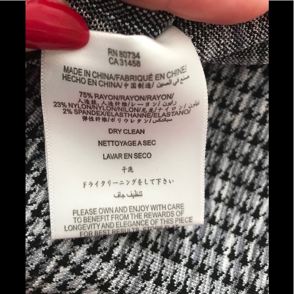🎉HP💌 NWOT Herve Léger "Hope" Houndstooth bandage - Picture 7 of 7